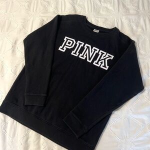 black VS PINK crewneck sweatshirt